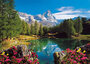 Puzzle Ravensburger 1500 " Matterhorn, gorsko jezero "