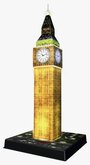 Ravensburger Puzzle Sestavljanka 3 D 216 Velika Britanija London " Big Ben " Night Edition