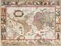 PUZZLE RAVENSBURGER Sestavljanke 2000  Zemljevidi Svet   " Antična Karta Sveta 1650 "