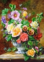 CASTORLAND PUZZLE Sestavljanke 500  Albert Williams - Tihožitje  " Cvetlice v keramični vazi "
