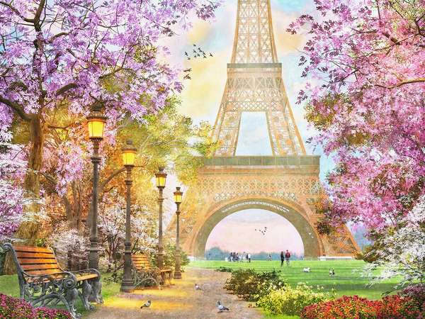  " Ljubezen v Parizu Eifflov stolp "