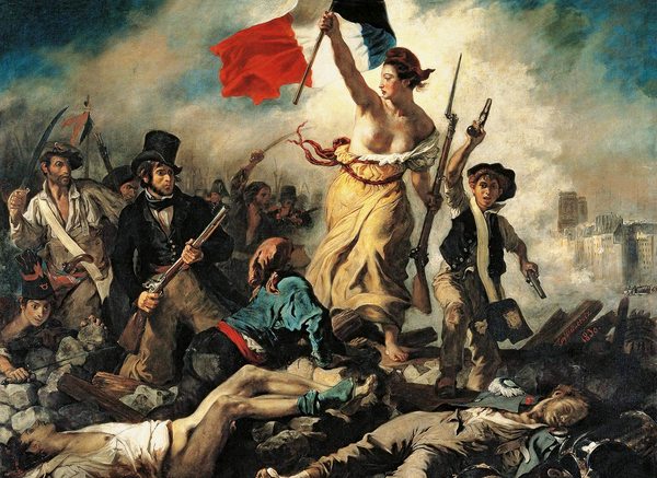 Delacroix Eugene " Liberté Guidant le Peuple "