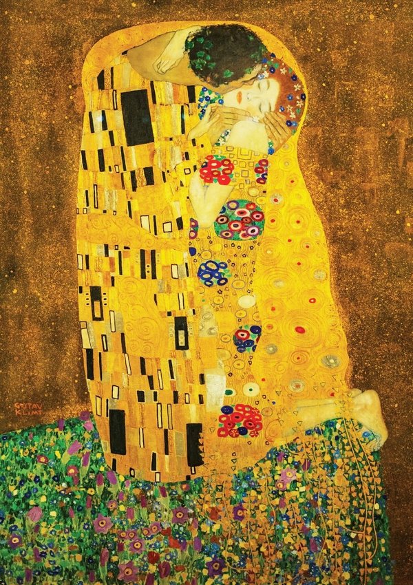 Gustav Klimt: " The Kiss "
