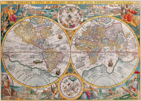Puzzle Ravensburger 1500 - Antični zemljevid
