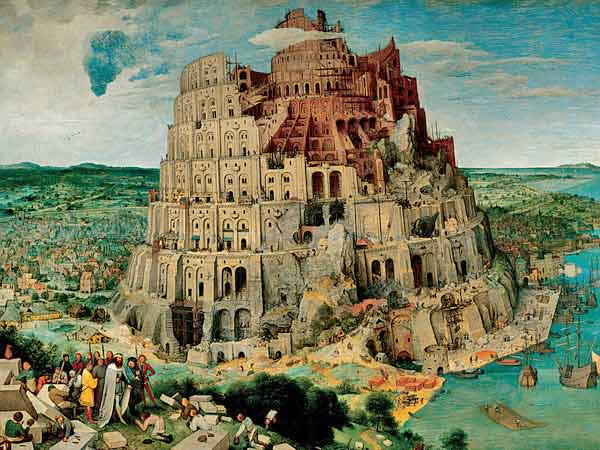 Brueghel: " Babilonski stolp "Brueghel: " Babilonski stolp "