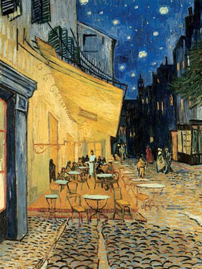 van Gogh " Kavarna na terasi, ponoči "